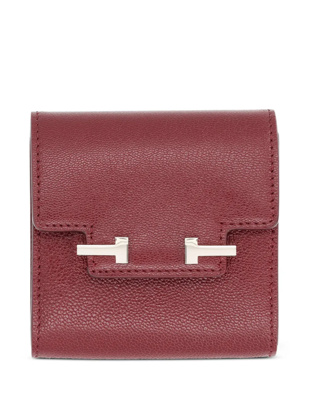 TOM FORD T-bar leather wallet - Rosso
