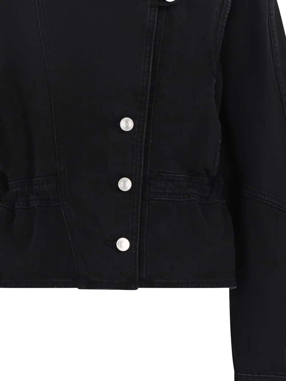  Isabel Marant Button-up Denim Jacket - Black 