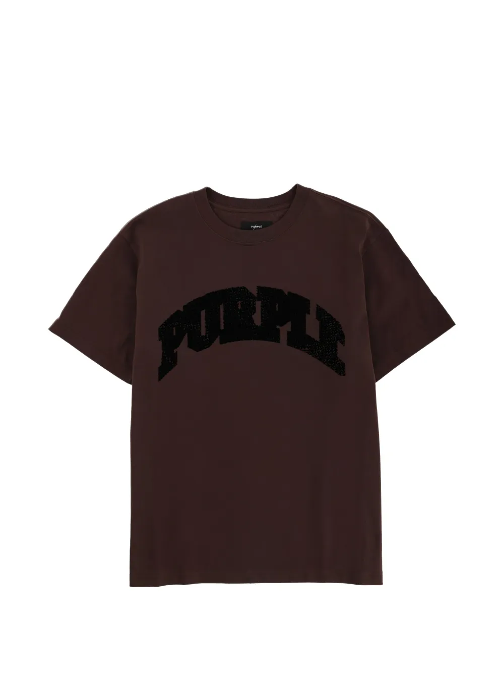 Purple Brand logo-print T-shirt - Marrone