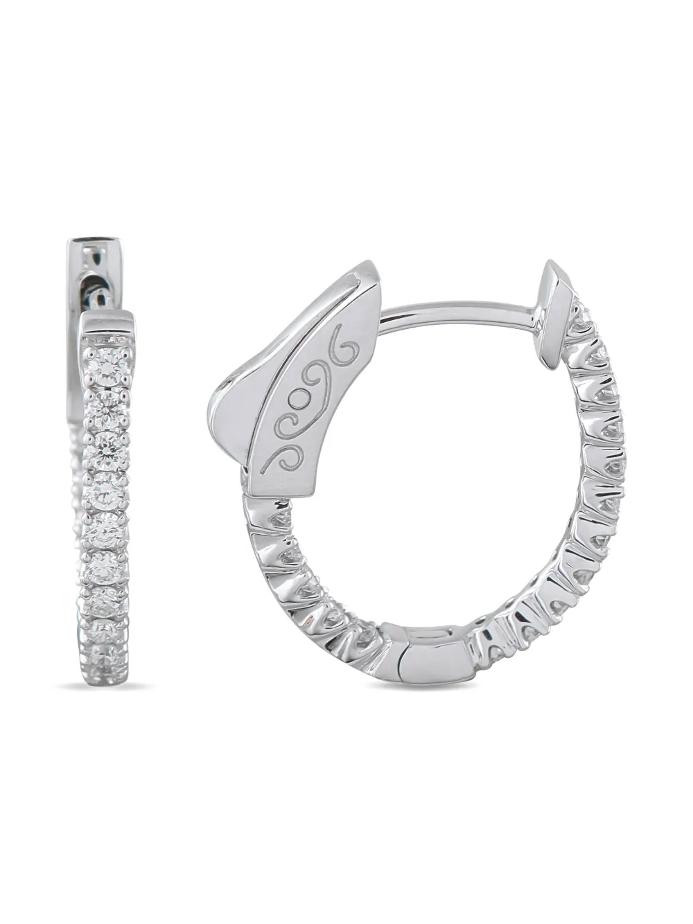 Diamond Hoop Earrings