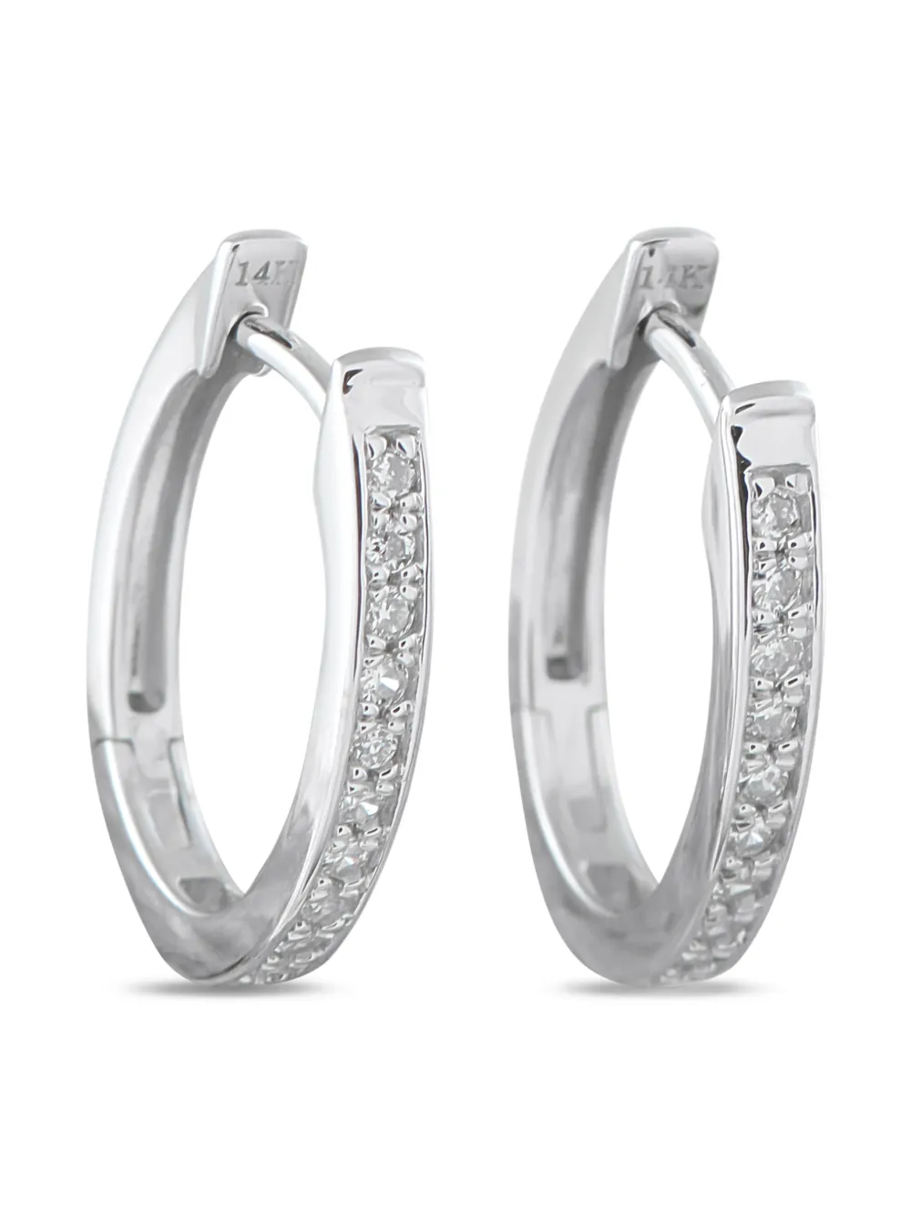 LB Exclusive diamond hoop earrings - Argento