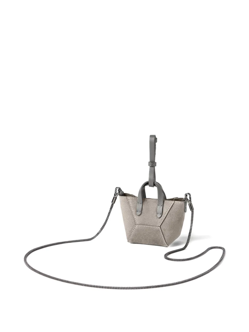 Brunello Cucinelli Bc Duo Mini Bag In Gray