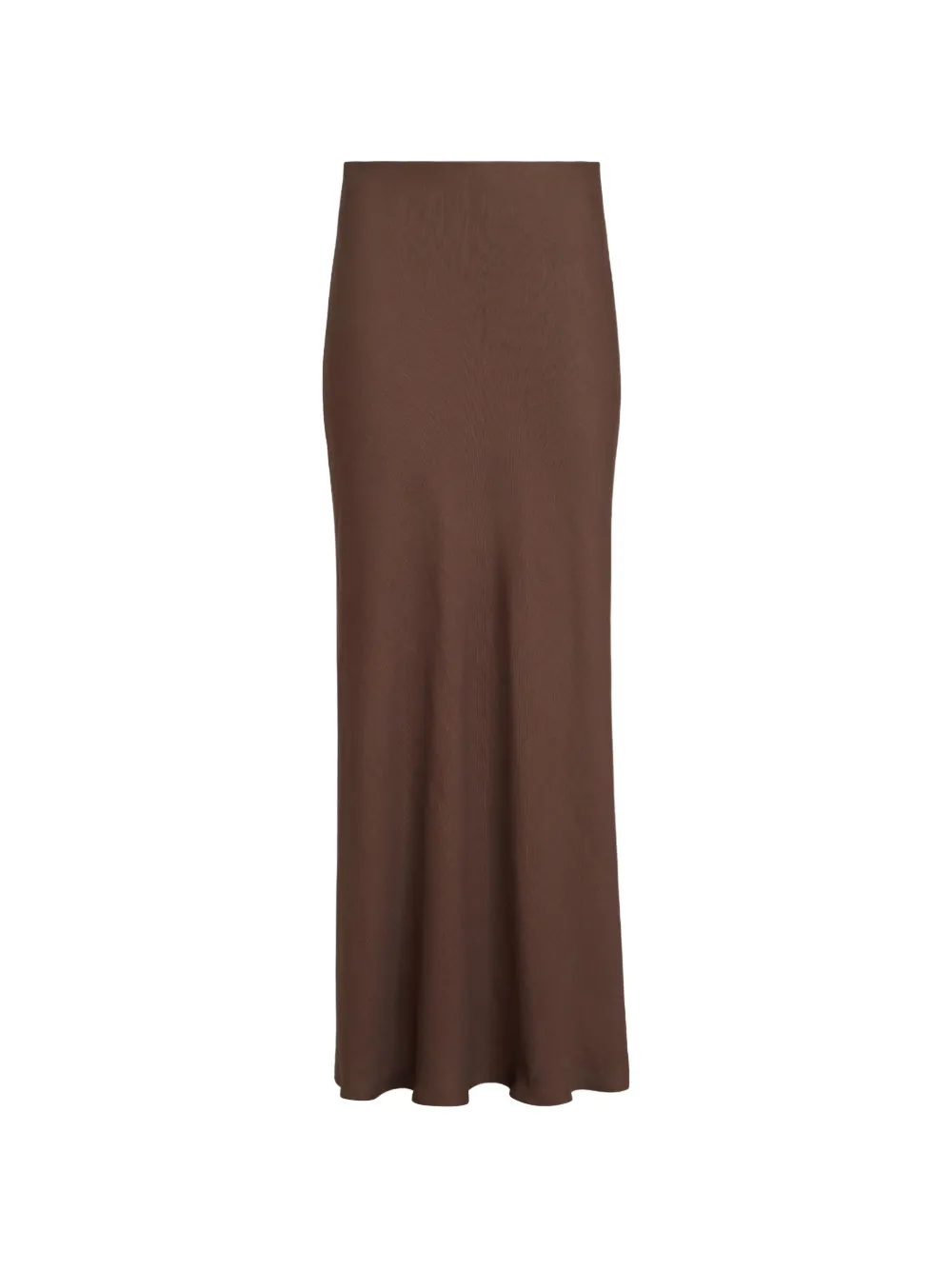 Brunello Cucinelli slit-detail maxi skirt - Marrone