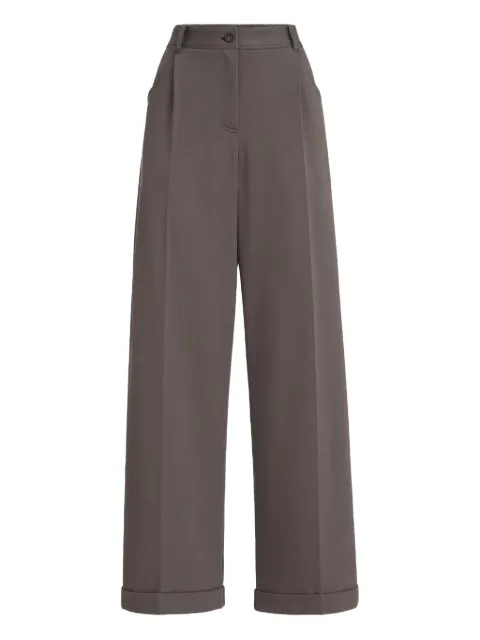 Brunello Cucinelli pantalon palazzo à boutonnière