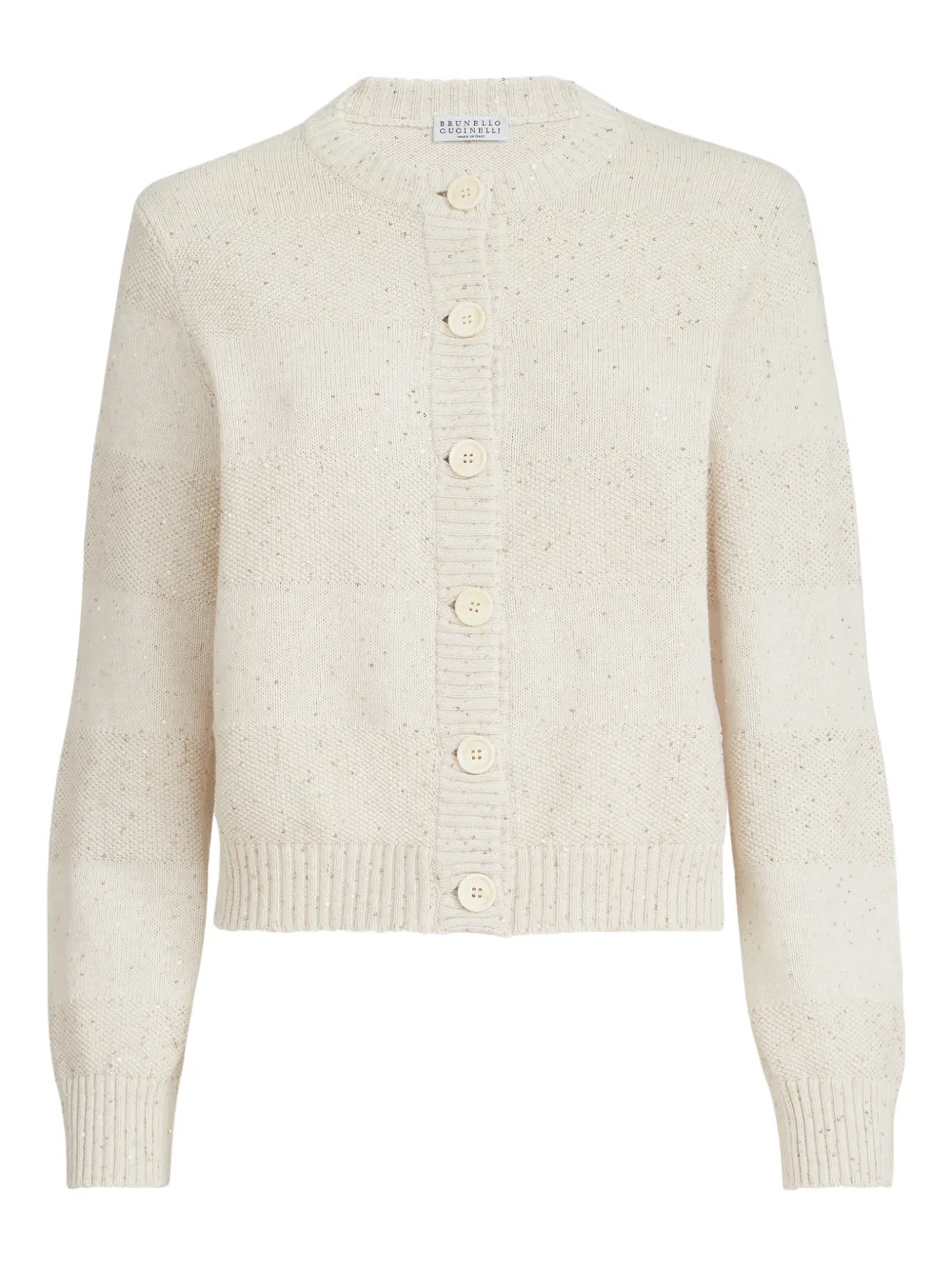 Brunello Cucinelli Buttoned Cardigan In Multi
