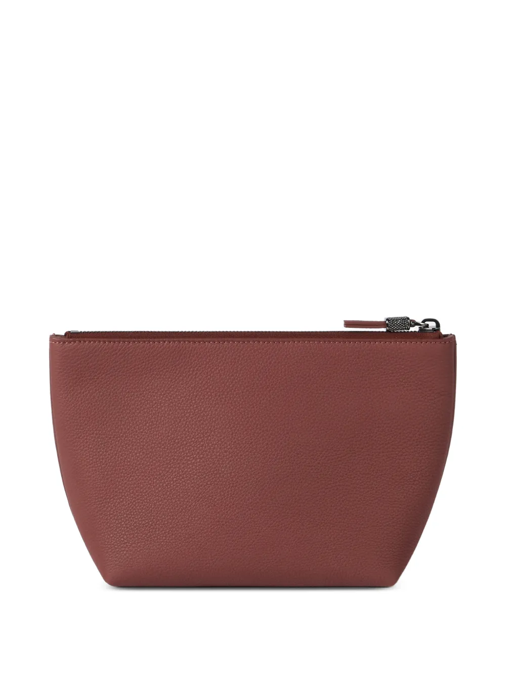 Logo Leather Clutch Bag