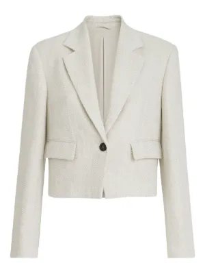 Brunello Cucinelli コーデュロイ ジャケット | ホワイト | FARFETCH JP