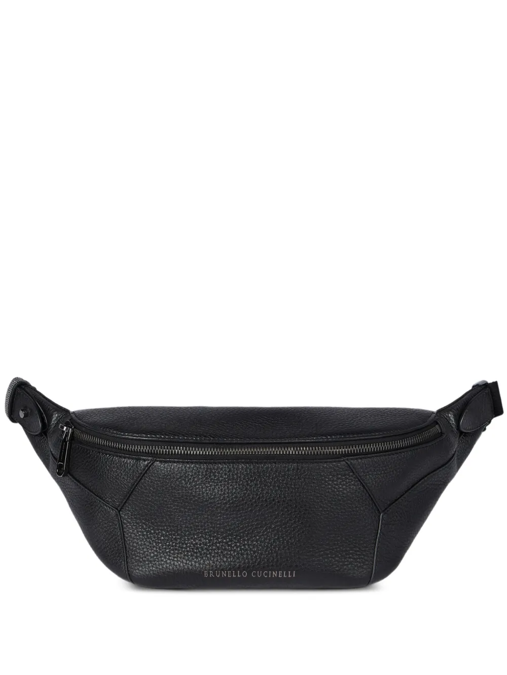 Brunello Cucinelli grained-leather belt bag - Nero