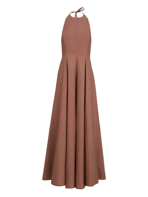 Brunello Cucinelli vestido largo con cuello halter