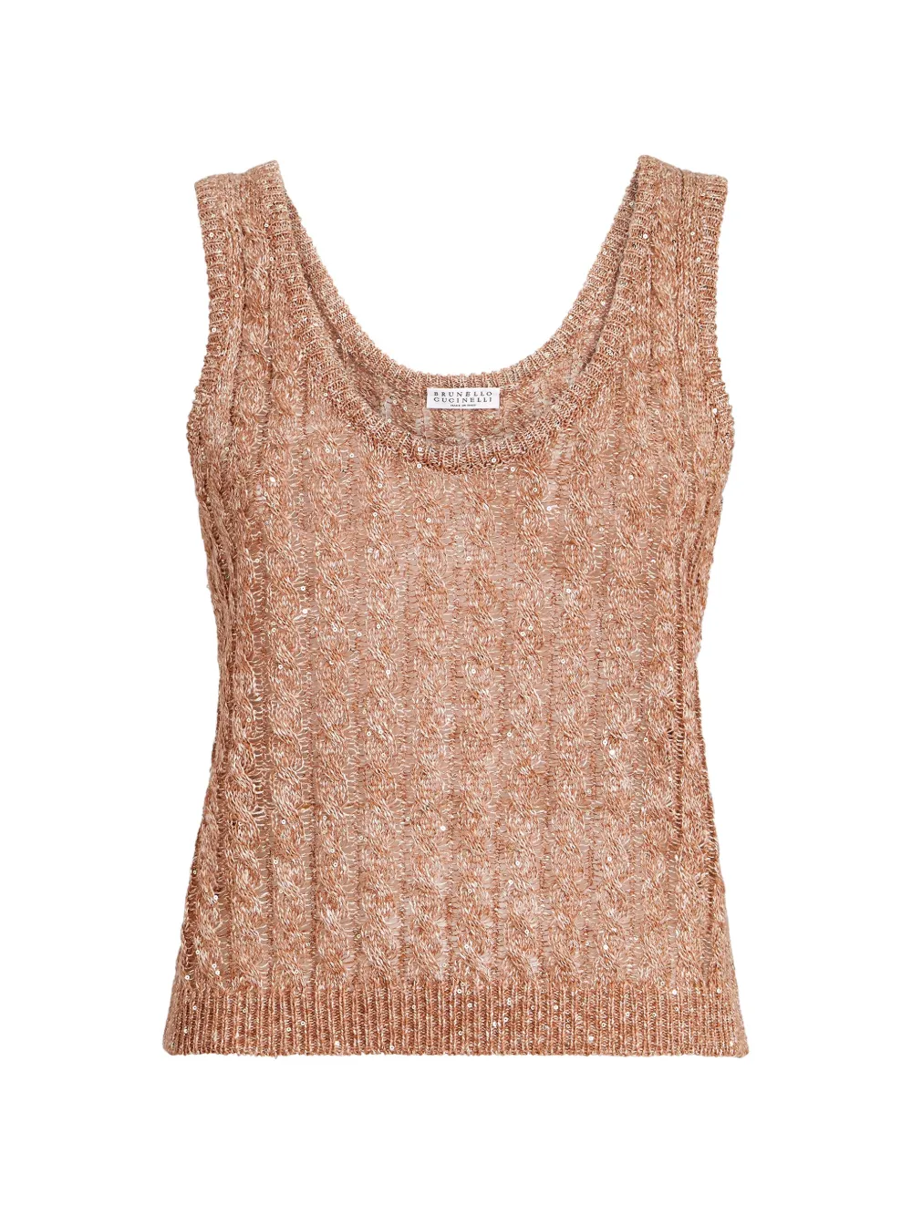 Brunello Cucinelli sleeveless top - Marrone