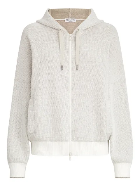 Brunello Cucinelli hoodie con cierre