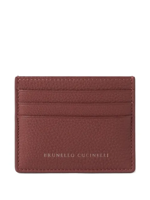 Brunello Cucinelli leather card holder