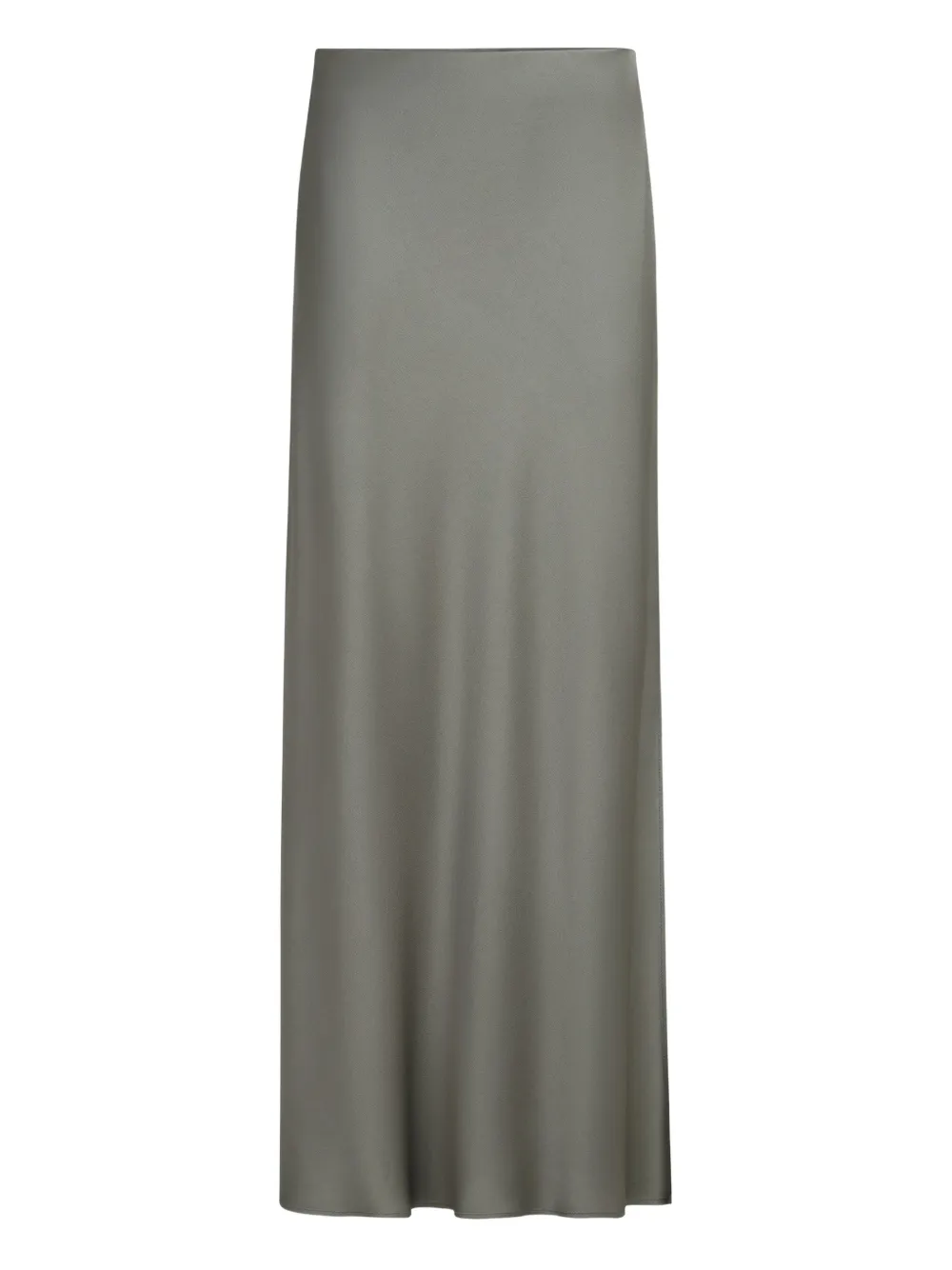 Brunello Cucinelli Side-slit Midi Skirt In Gray