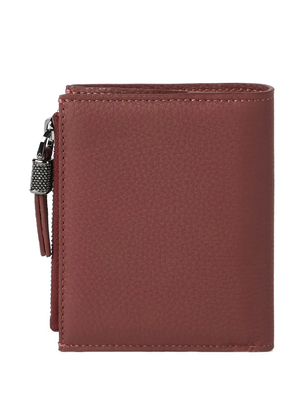 Brunello Cucinelli Leren portemonnee Bruin