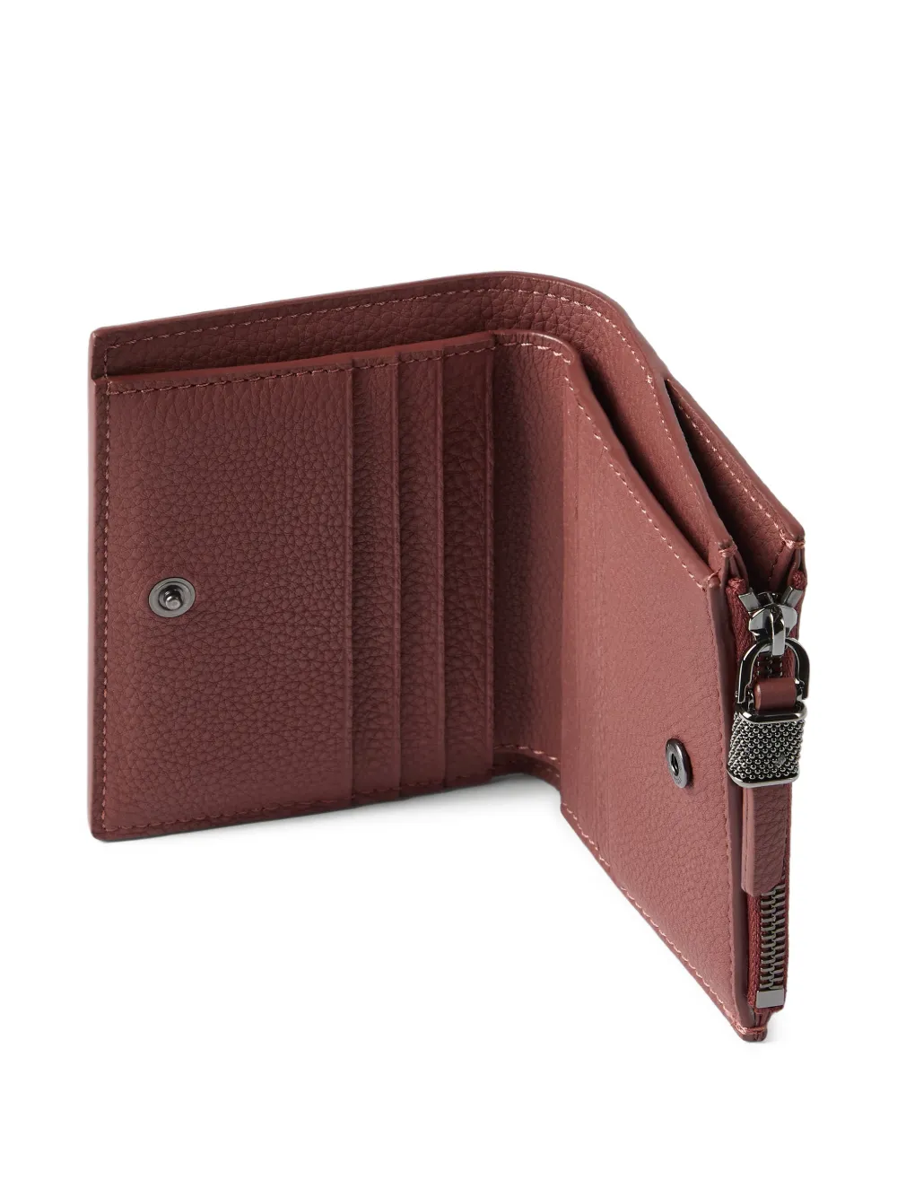 Brunello Cucinelli Leren portemonnee Bruin