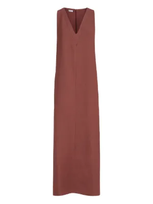BRUNELLO CUCINELLI Vネック ワンピース M Brunello Cucinelli ワンピース通販 - FARFETCH
