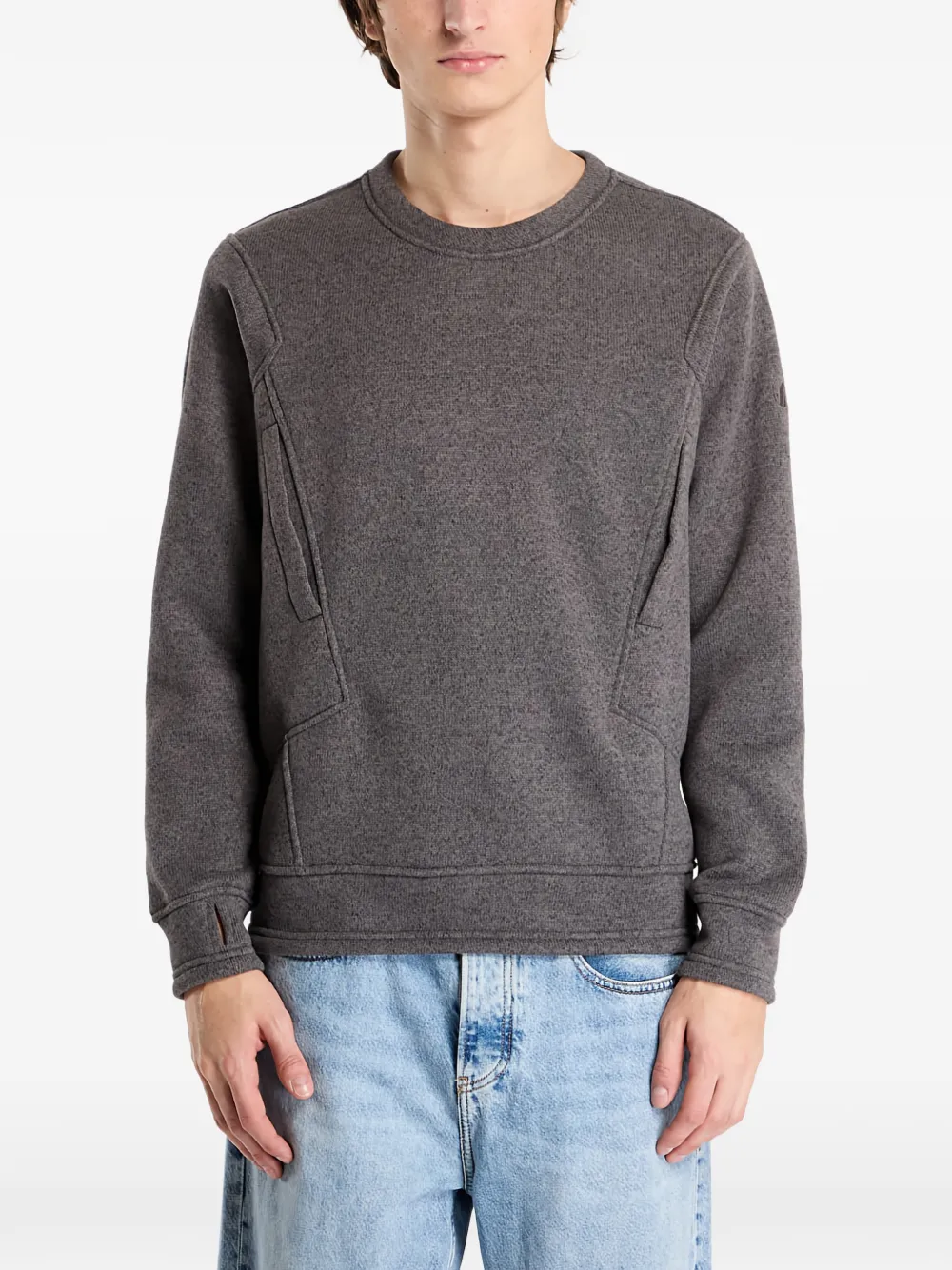 Poutnik by Tilak chest-pockets sweatshirt | Grey | Image 1