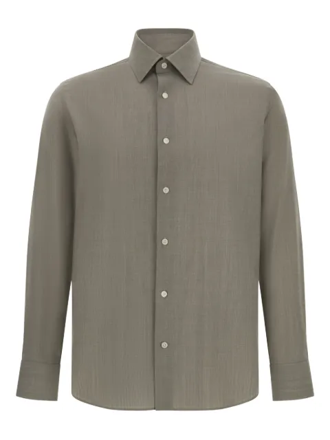 Boggi Milano collar wool shirt