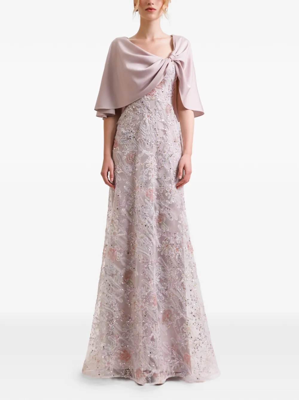 Gemy Maalouf Maxi-jurk met borduurwerk - Roze