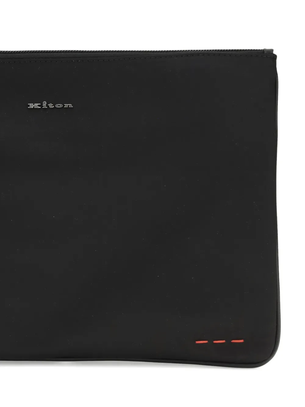 Kiton Clutch met ritssluiting Zwart