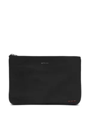 Zegna レザー クラッチバッグ | ブラック | FARFETCH JP