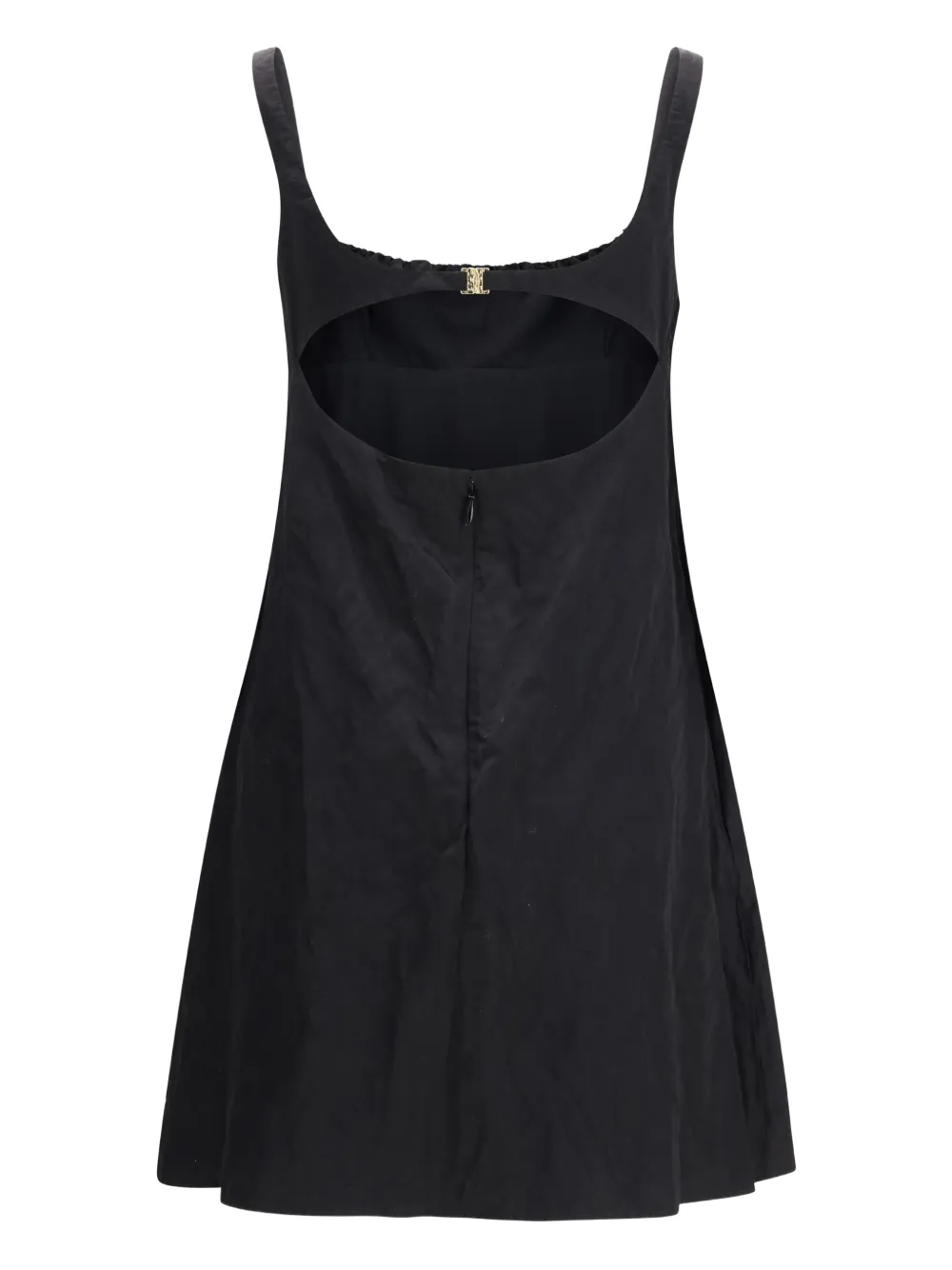 Chloé ruffled backless mini dress - Zwart