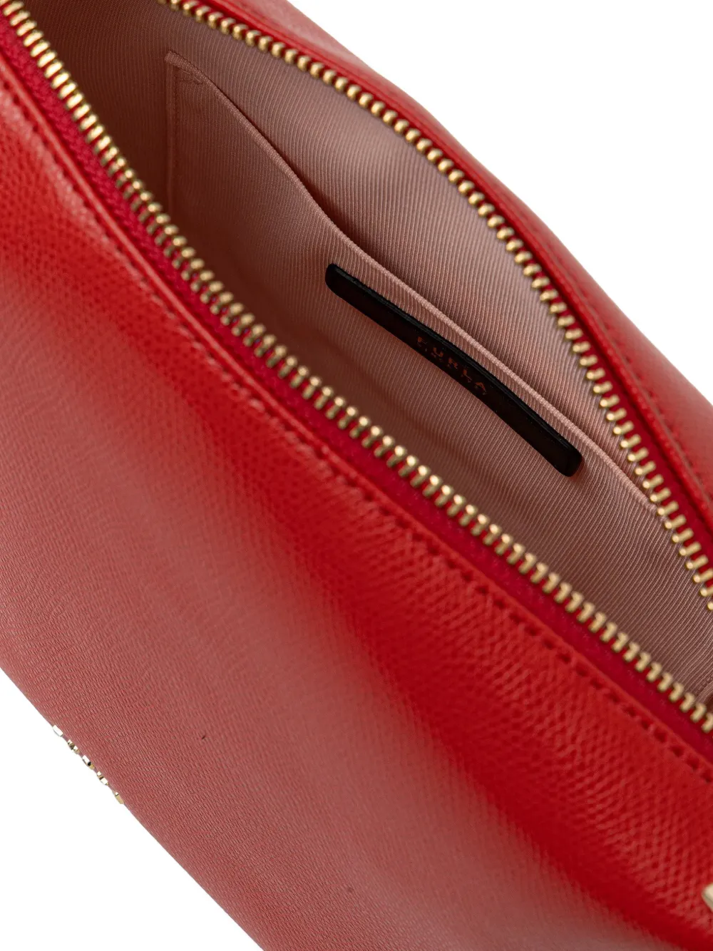 Furla Tonie leren mini-crossbodytas Rood