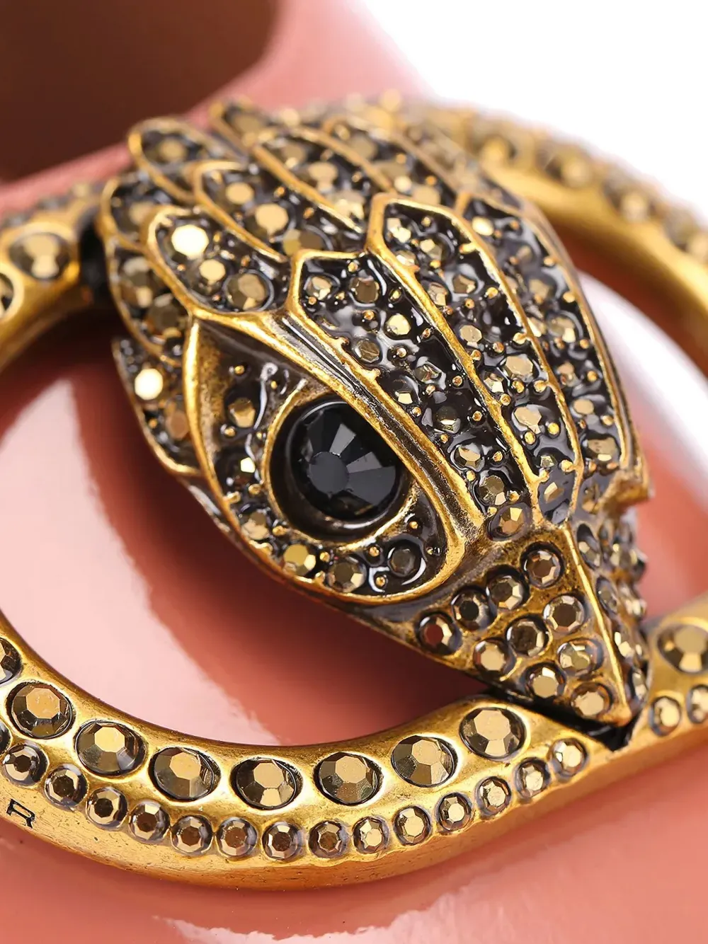 Kurt Geiger London Chelsea snake-detail pumps Roze