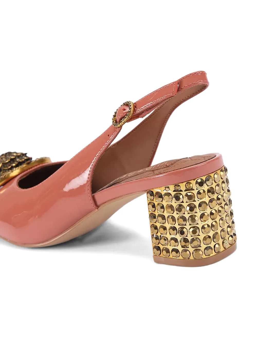 Kurt Geiger London Chelsea snake-detail pumps Roze
