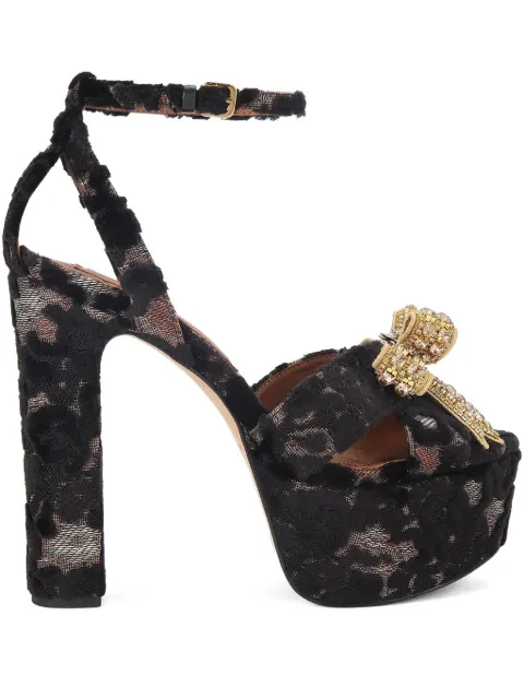 Kurt Geiger London リボンディテール プラットフォームパンプス