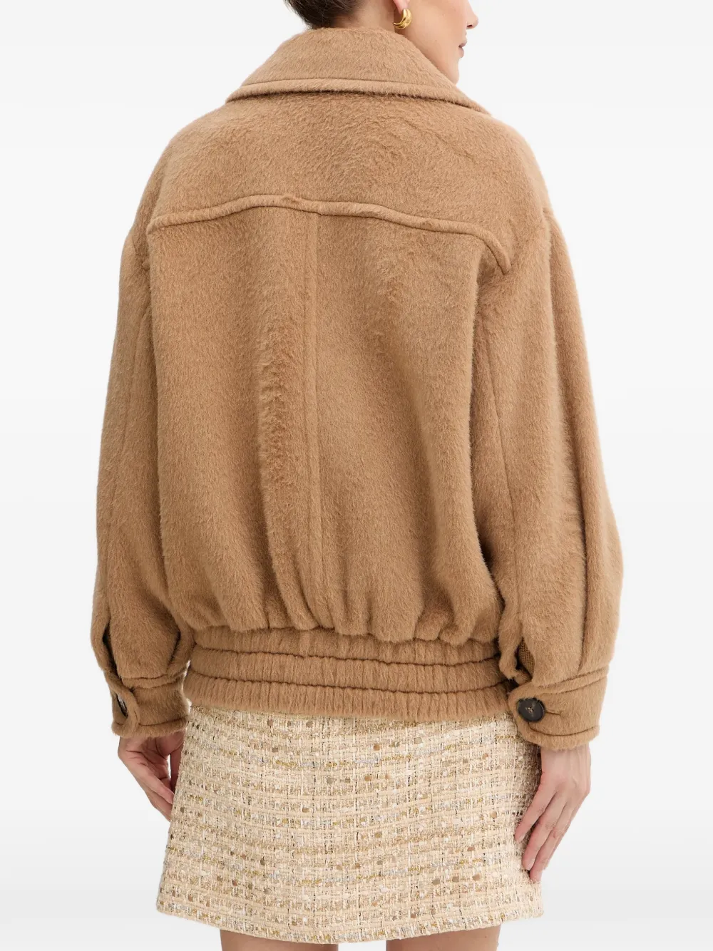  Luisa Spagnoli Stornello Button Double-breasted Coat - Neutrals 