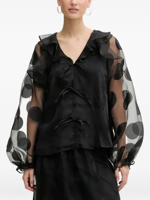 Stine Goya ruffled polka-dot blouse