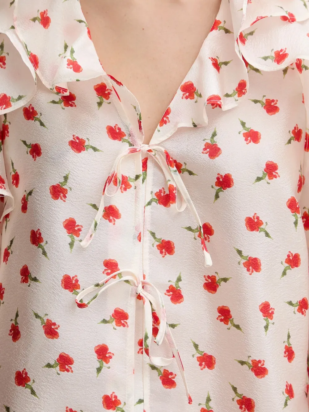 Stine Goya Shirt met bloemenprint Beige