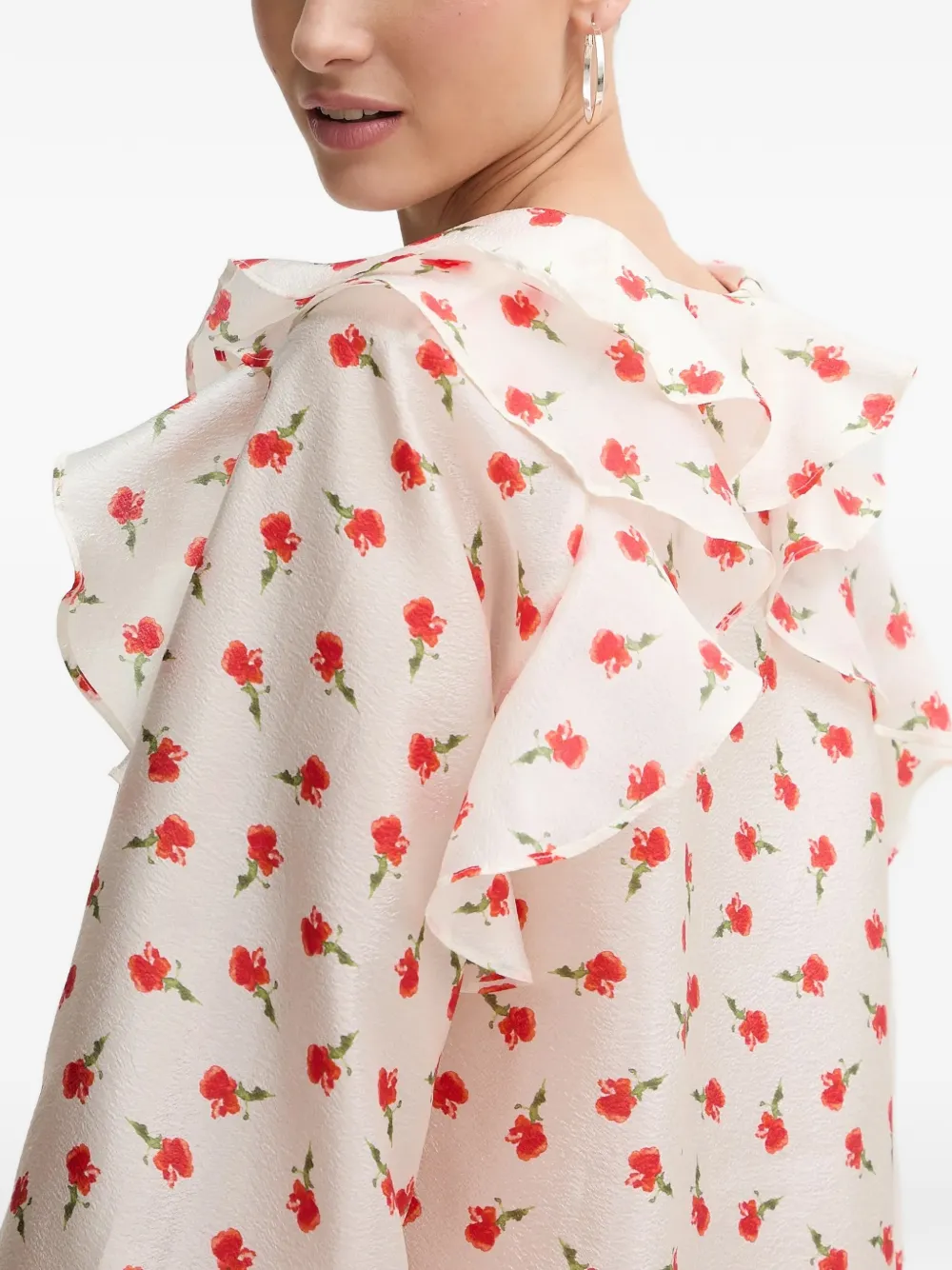 Stine Goya Shirt met bloemenprint Beige