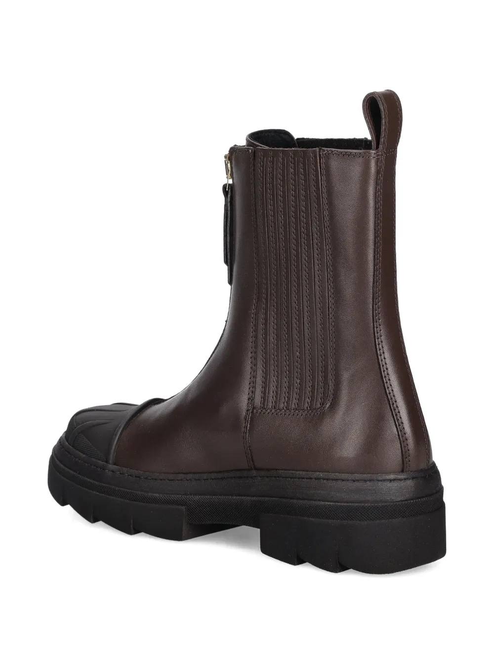 Furla zip ribbed boots Bruin