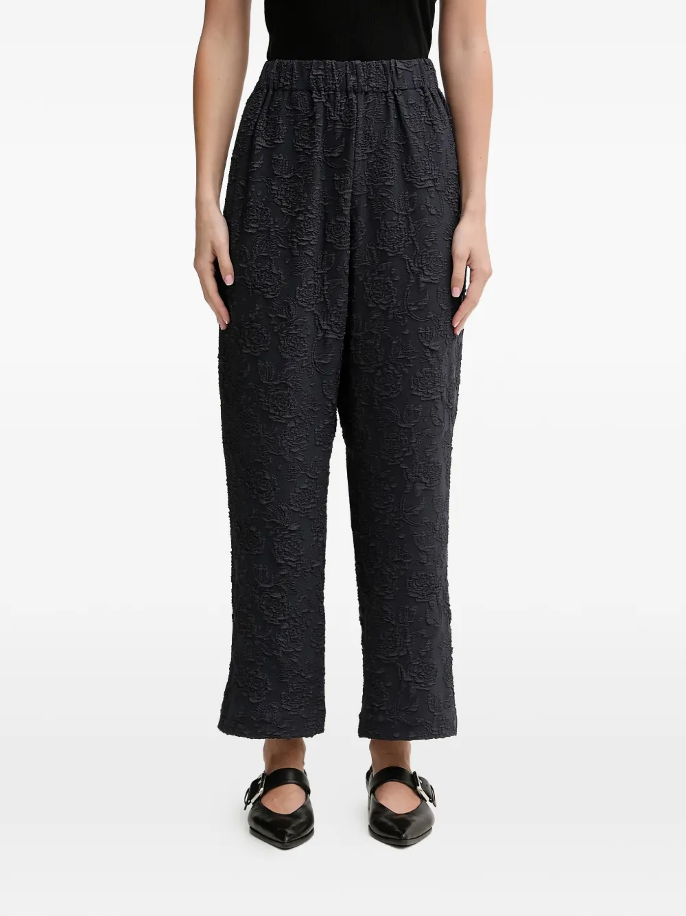 Stine Goya floral-effect trousers - Blu