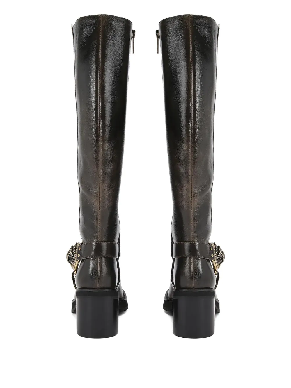 Kurt Geiger London embellished block-heel boots Bruin