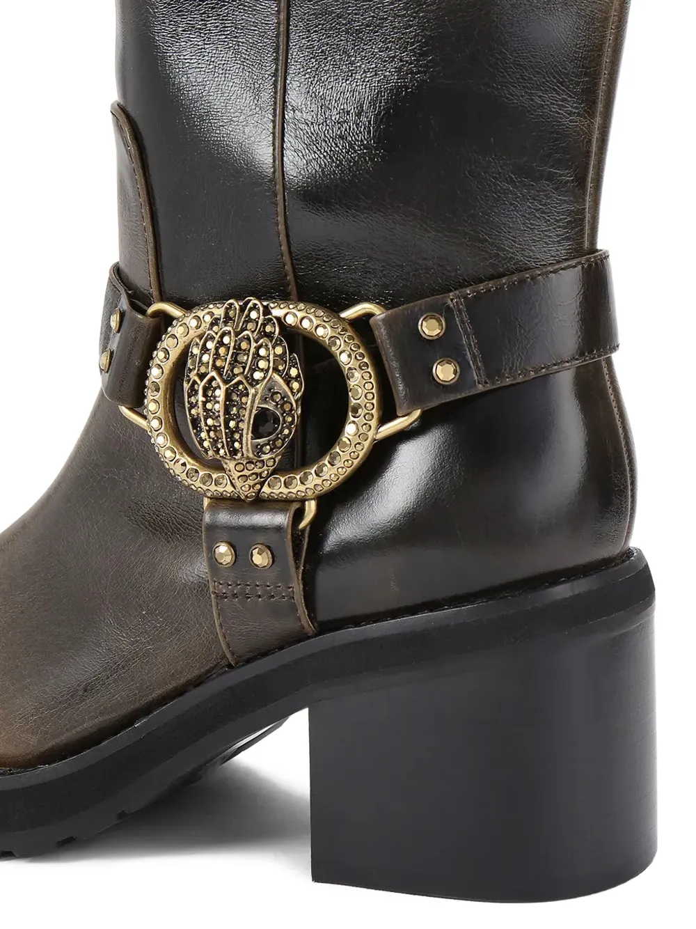Kurt Geiger London embellished block-heel boots Bruin