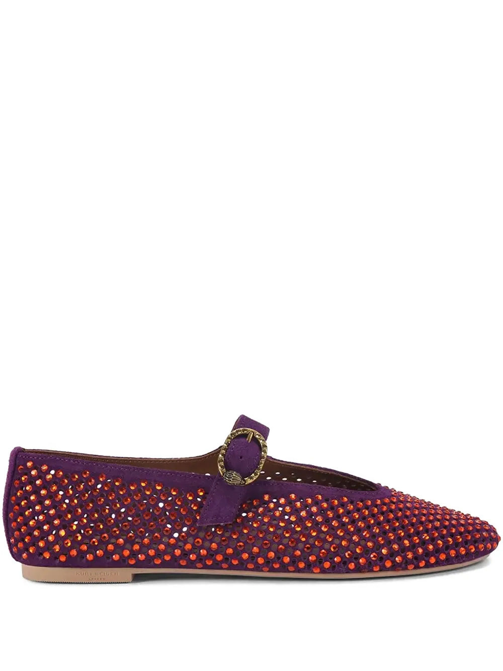Kurt Geiger London Mayfair crystal-embellished ballet flats - Viola