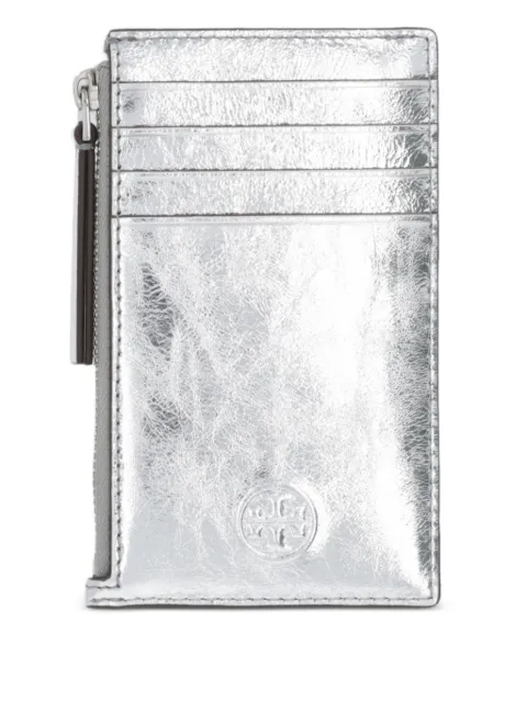 Tory Burch embossed-logo leather cardholder
