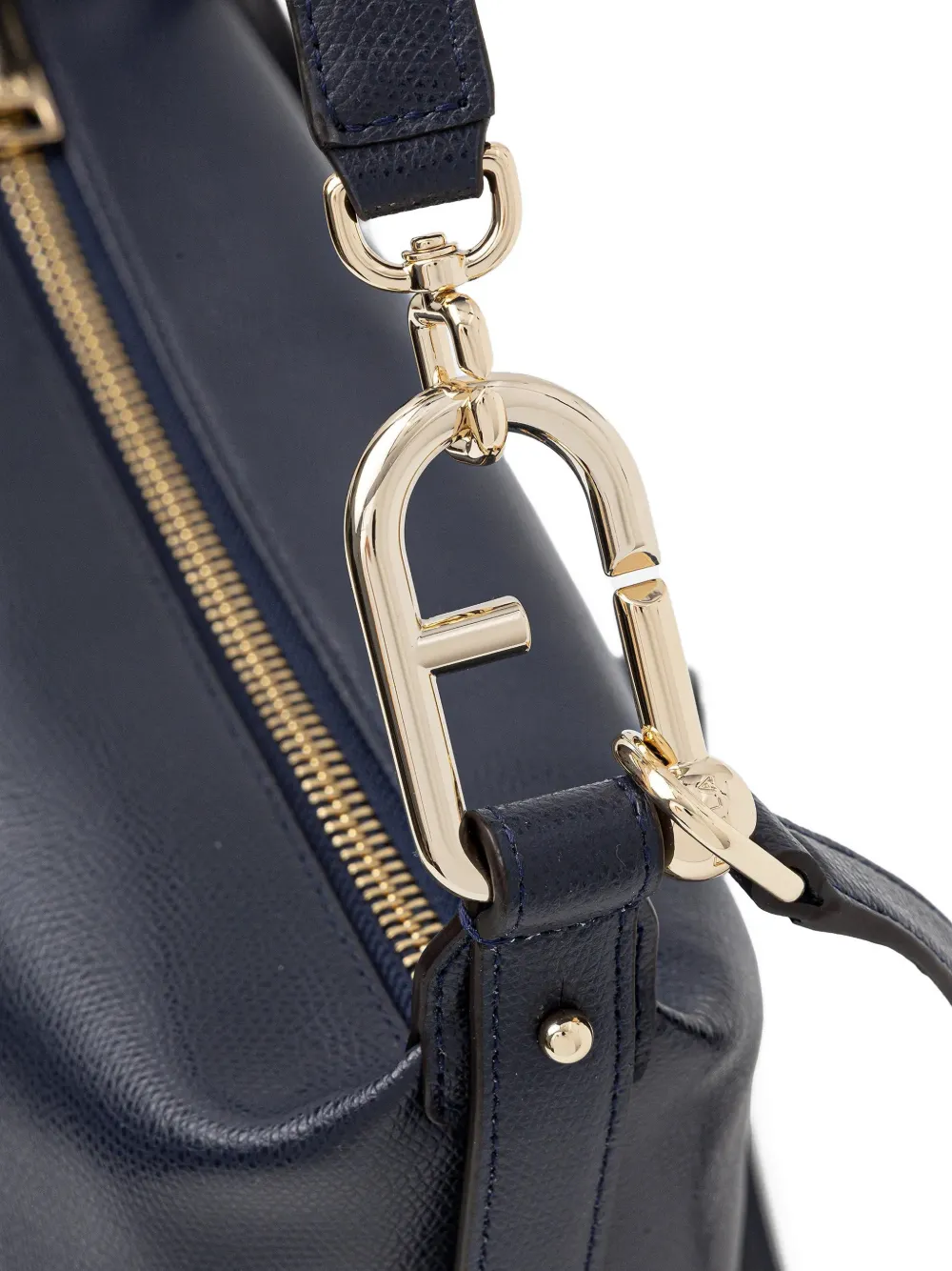 Furla M Tonie leren crossbodytas Blauw
