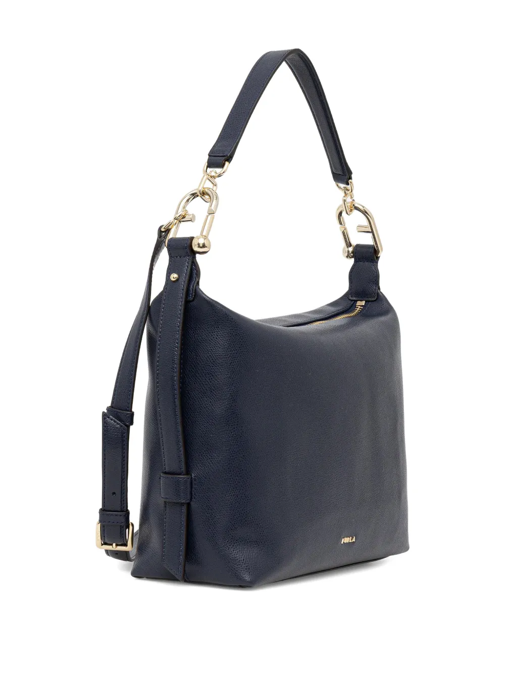 Furla M Tonie leren crossbodytas Blauw
