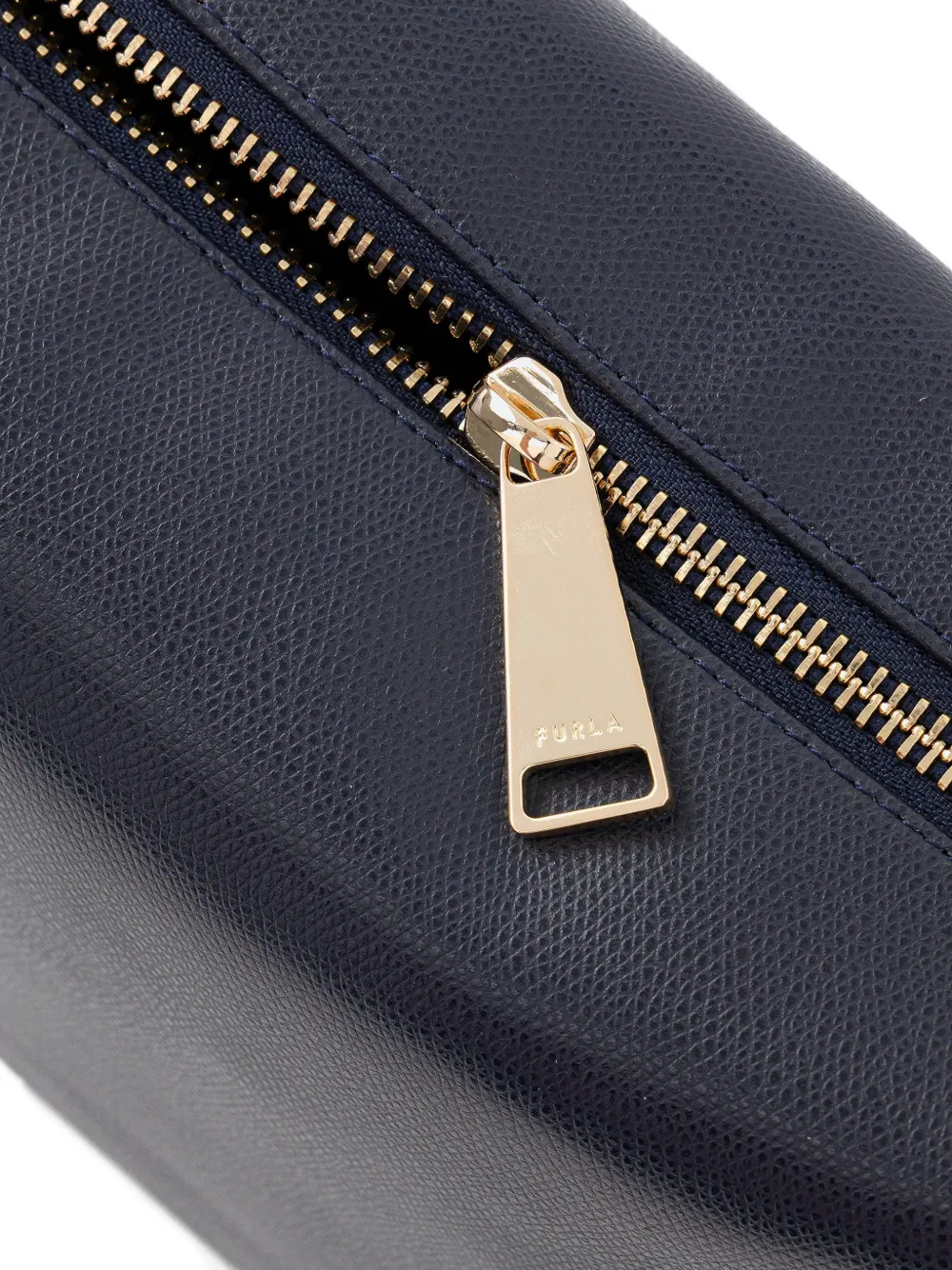 Furla M Tonie leren crossbodytas Blauw