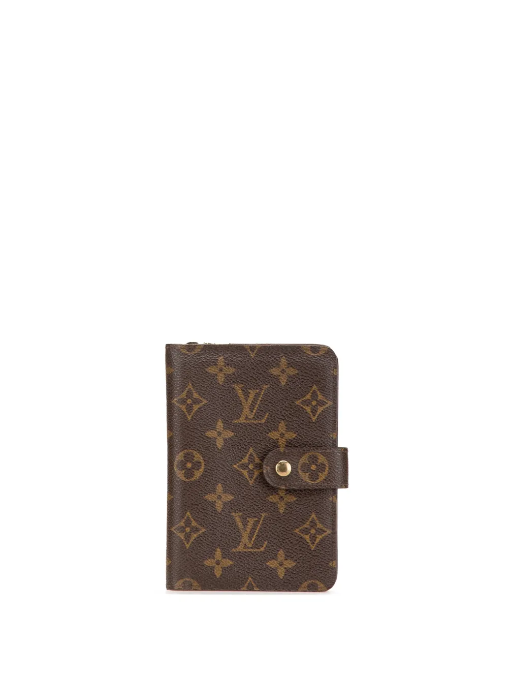 Louis Vuitton Pre-Owned Portafoglio Porte Papier con monogramma e zip 2001 - Marrone