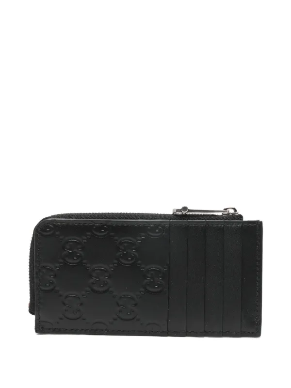 GUCCI GGエンボス ケース カードケース Gucci GGエンボス カードケース | ブラック | FARFETCH JP