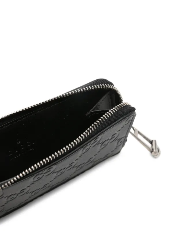 Gucci GGエンボス カードケース | ブラック | FARFETCH JP