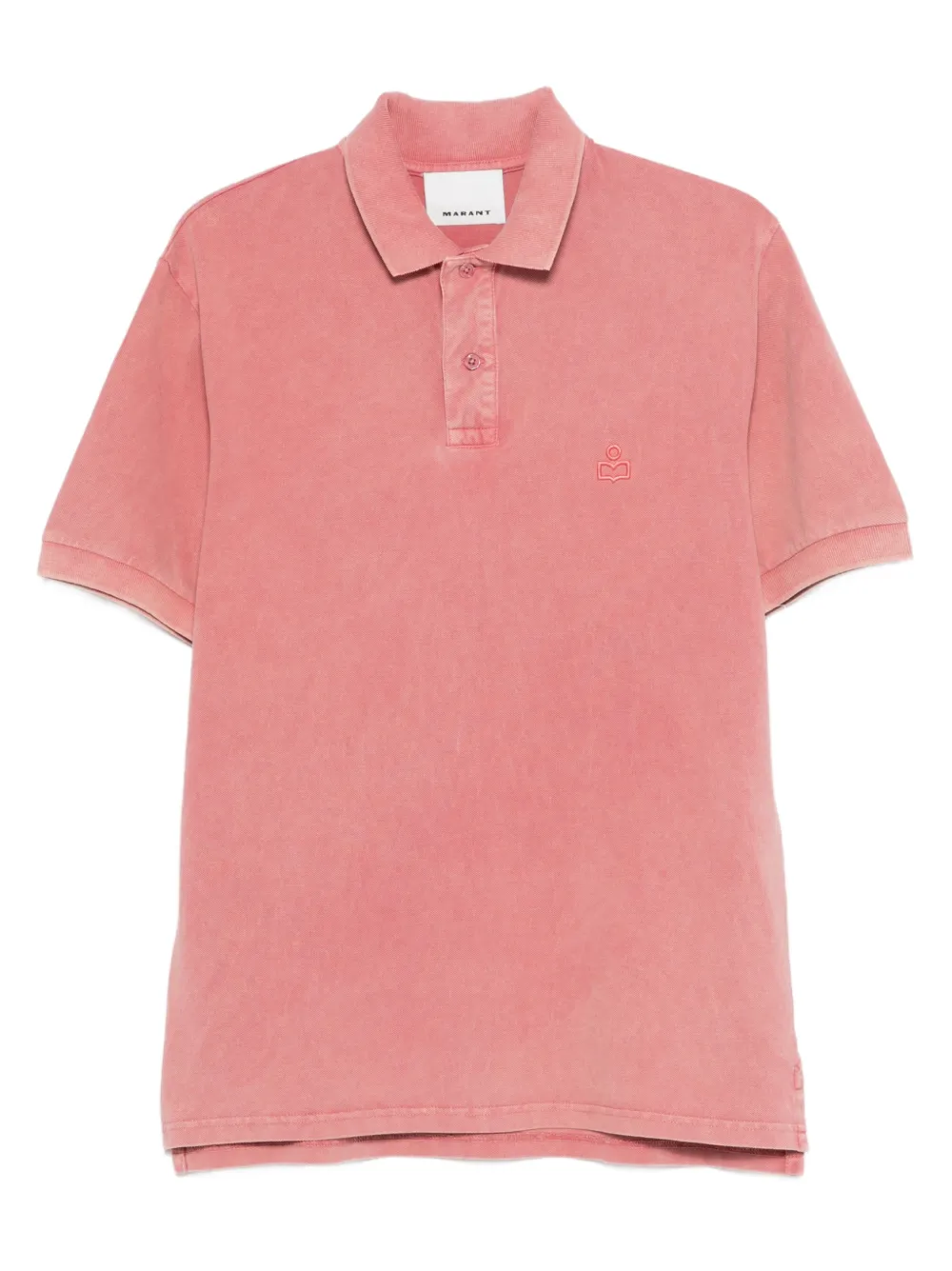 MARANT button-fastening polo shirt - Rosa