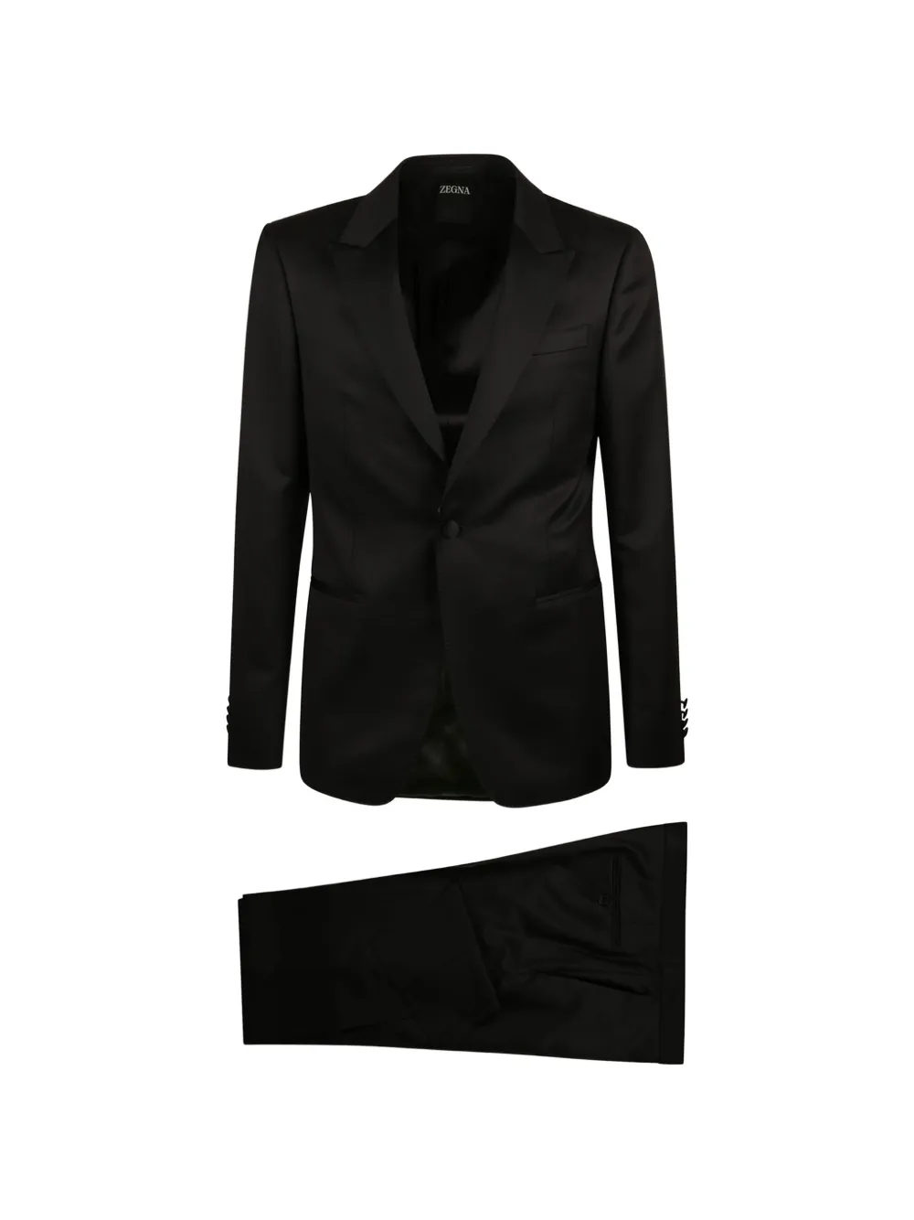 Zegna single-breasted suit - Nero