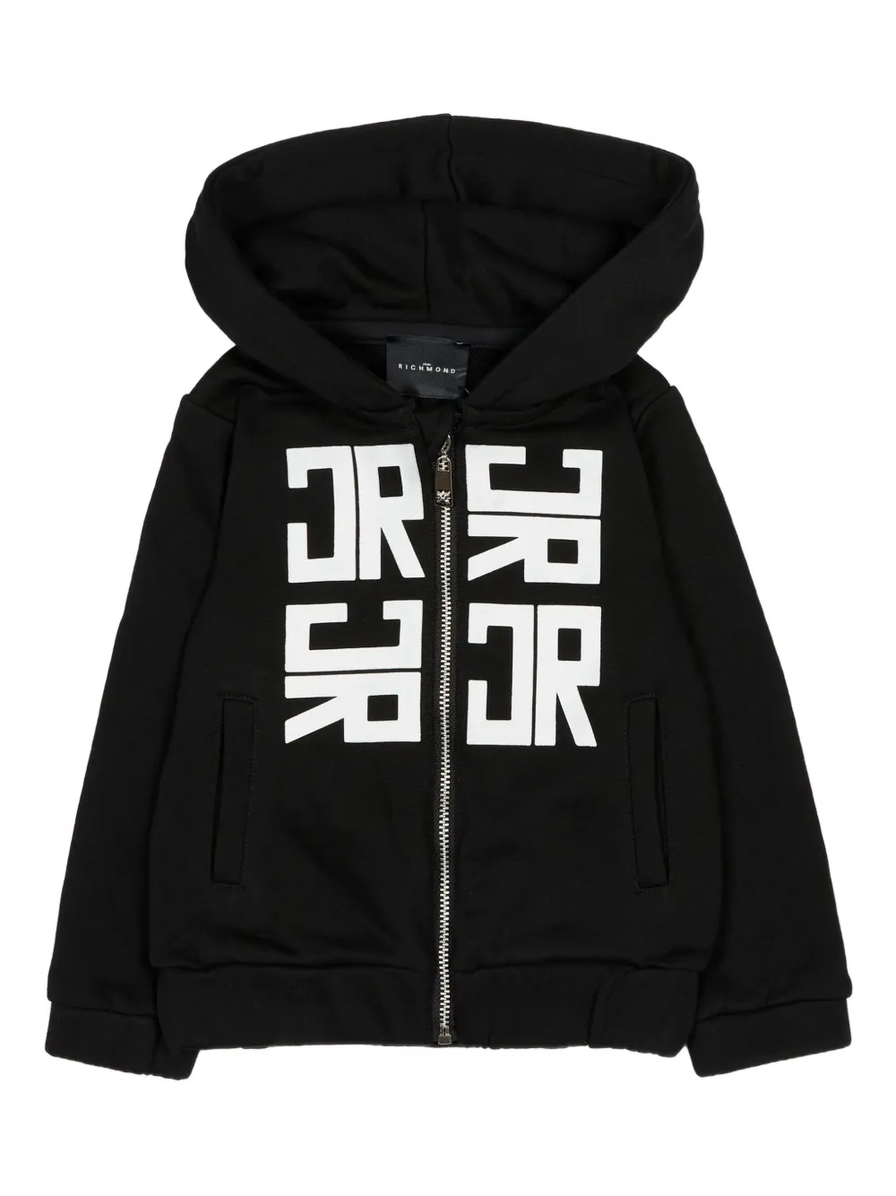 John Richmond Junior zip hooded top - Nero