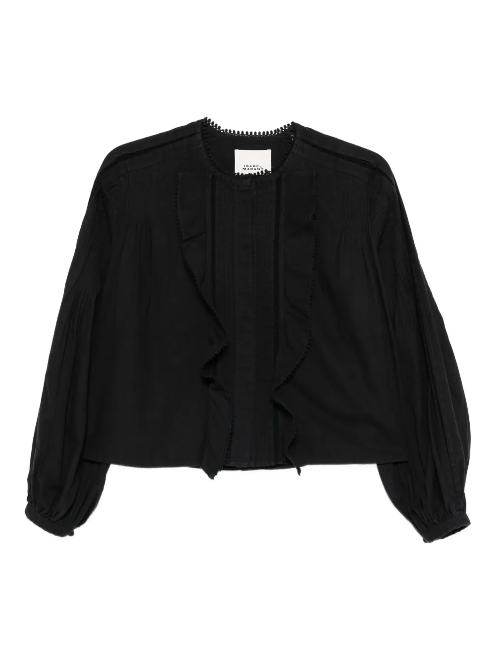 ISABEL MARANT Cubraly ruffled shirt - Nero